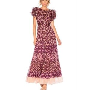Nwt ULLA JOHNSON Umbra Dress in Bordeaux 2